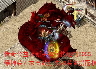 传奇公益服新手如何快速刷BOSS爆神装?求高效打法和装备搭配技巧 传奇公益服新手如何快速刷BOSS爆神装?求高效打法和装备搭配技巧