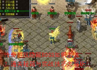 ������Ϸ����BOSS��λ��ܣ�ͨ���ؼ���ʵս���ɴ����