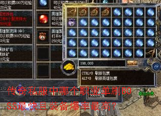 ����˽�����ĸ�ְҵ��ˢBOSS�����װ��������ߣ�