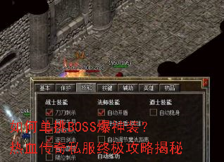 ��ε���BOSS����װ����Ѫ����˽���ռ����Խ���