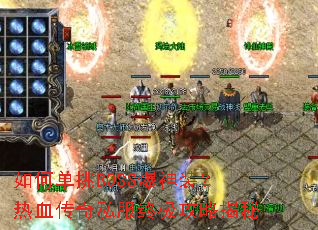 ��ε���BOSS����װ����Ѫ����˽���ռ����Խ���