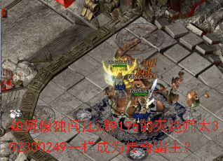 如何像独闯江湖9196的灭绝师太302300249一样成为传奇霸主? 如何像独闯江湖9196的灭绝师太302300249一样成为传奇霸主?