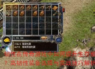 韧性在传奇游戏中如何提升生存能力?高韧性装备选择与实战技巧解析 韧性在传奇游戏中如何提升生存能力?高韧性装备选择与实战技巧解析