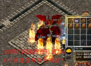 如何在网通传奇私服23ok中快速提升角色等级? 如何在网通传奇私服23ok中快速提升角色等级?