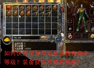 如何快速提升赤焰复古传奇角色等级?装备获取攻略有哪些? 如何快速提升赤焰复古传奇角色等级?装备获取攻略有哪些?