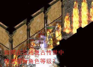 如何在互通复古传世中快速提升角色等级? 如何在互通复古传世中快速提升角色等级?